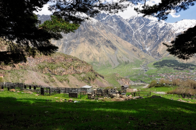Friedhof Georgien bei Gergeti