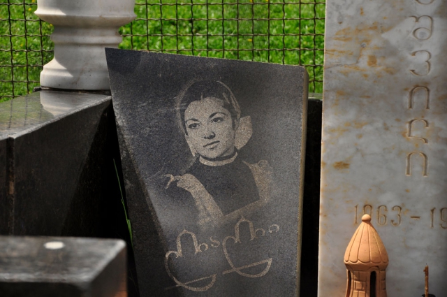 Friedhof Georgien bei Gergeti