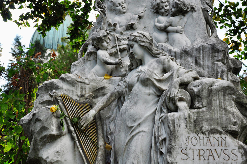 Grabstätte von Johann Strauss, Zentralfriedhof in Wien