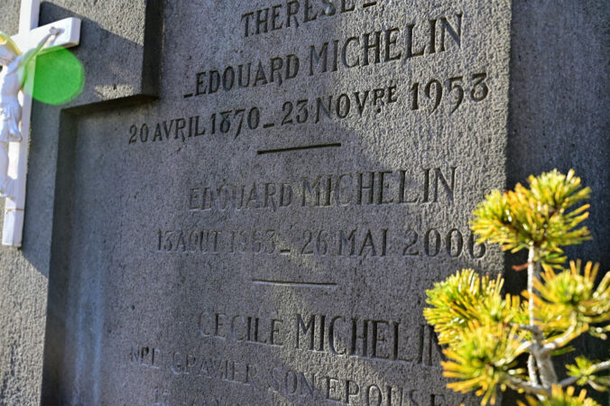 Grab Edouard Michelin, Friedhof Orcines, Frankreich